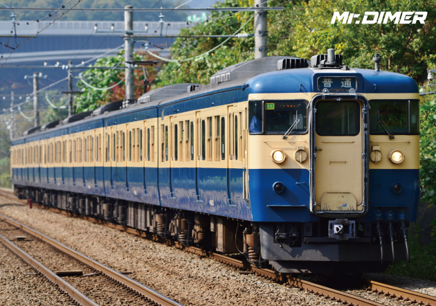 ▲115系"山スカ"。湘南色と並んで国鉄を代表する色。